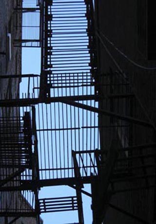 Fire escapes. Fire escapes.