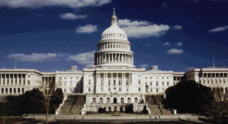 A photograph of the U.S. Capitol Building. A photograph of the U.S. Capitol Building.